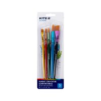 Пензлик для малювання Kite Classic набір із 5-ти пензлів синтетика 1, 4, 5, 6, 10 (K-332)