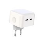 Зарядное устройство XO QC 3.0 L102 35W/2 USB-C + cable Lightning NB113 White (XO-L102i-WH)