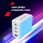 Зарядное устройство Canyon CU100ACC GaN 100W 3xPD 1xQC EU White (CNS-CUW100ACC)