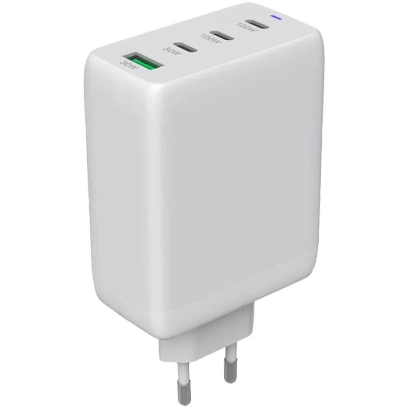 Зарядное устройство Canyon CU100ACC GaN 100W 3xPD 1xQC EU White (CNS-CUW100ACC)