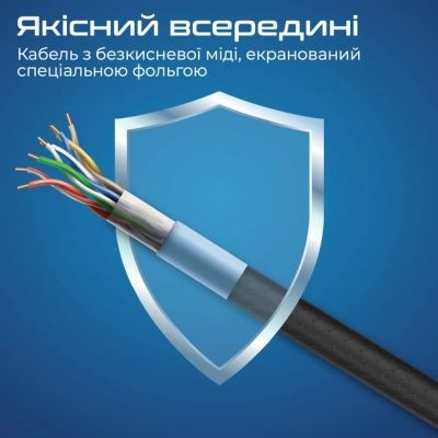 Дата кабель USB-C to USB-C 2.0m Promate (cablekit-cc.black)