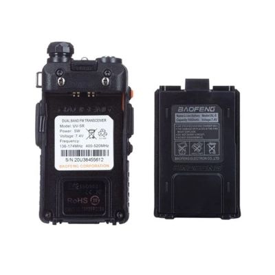 Портативная рация Baofeng UV-5R Black Six Pack комплект 6 шт (2200000758965)