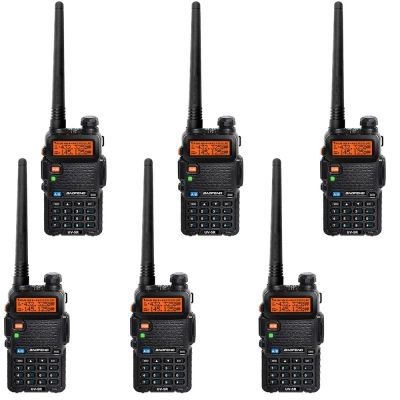 Портативная рация Baofeng UV-5R Black Six Pack комплект 6 шт (2200000758965)