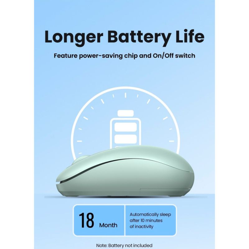 Мишка Ugreen MU105 Wireless Green (90672)