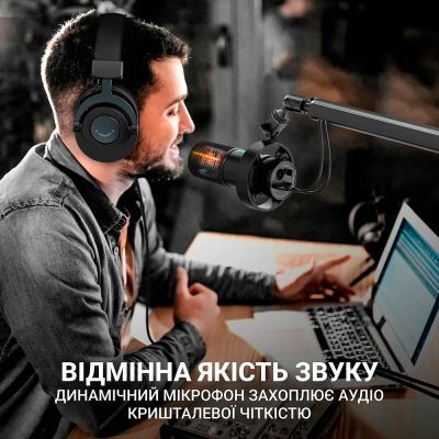 Мікрофон Fifine (T688) USB/XLR Black (T688)