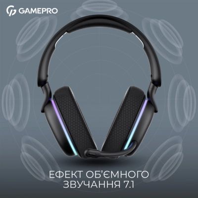 Наушники GamePro Asgard Bragi 7.1 RGB Tri-Mod Black (HSW250B)