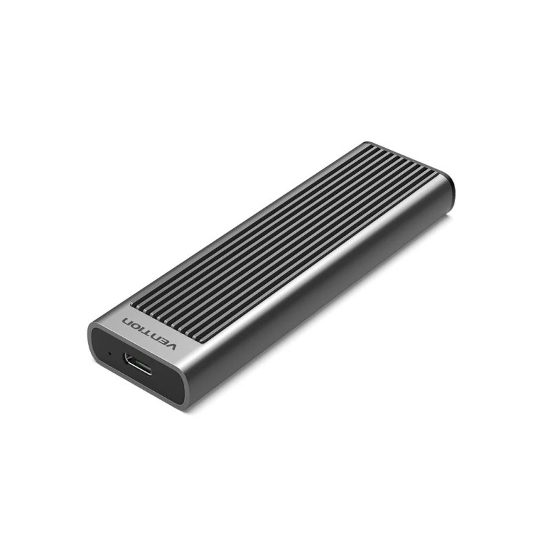Карман внешний Vention SSD M.2 (NVME) M-key USB Type-C 3.2 10Gbps Heat Sink Aluminum (KPKH0)