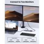 Концентратор Ugreen USB3.1 Type-C to HDMI/VGA/USB 3.0х3/RJ45/SD/TF/PD/35мм TRRS 100W 10-in-1 (15601)