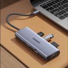 Концентратор Ugreen USB3.1 Type-C to HDMI60Hz/VGA/USB 3.0х3/RJ45/SD/TF/PD 100W 9-in-1 CM498 (15600)