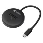 Док-станція для накопичувачів Sandberg USB3.2 Type-C toSSD M.2 NVMe M Key (136-47)