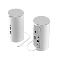 Концентратор Vention USB3.1 Type-C to HDMI/VGA/USB3.0x3/RJ45/SD/TF/TRRS 3.5m/PD/DC100W12-in-1 (TPHWC-EU)