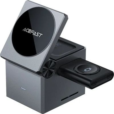 Зарядний пристрій Acefast Wireless QI 3in1 15W E18 Rubik\'\'s (6974316282884)