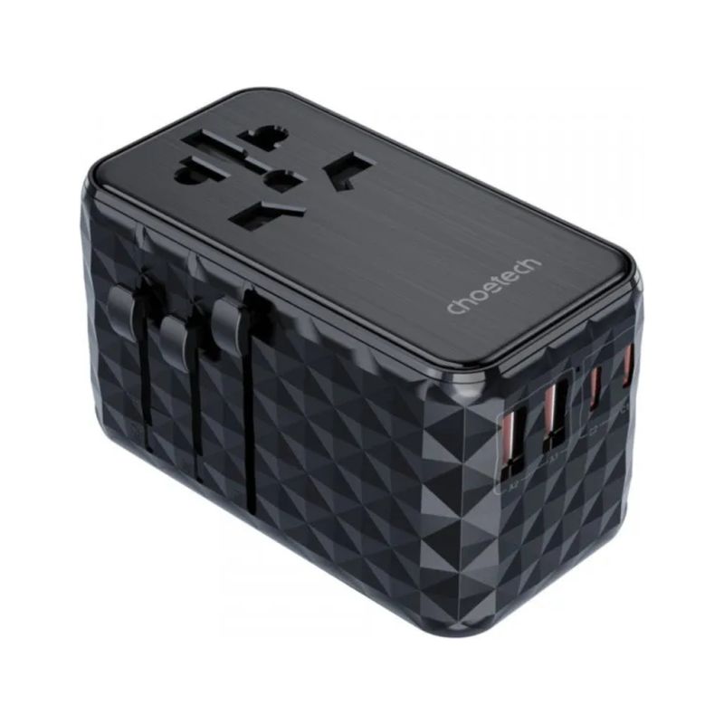 Зарядное устройство Choetech 4xUSB 100W PD (2хUSB-C+2хUSB-A) сharger diamond model black (PD6028-BK)