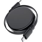 Дата кабель USB-C to USB-C 0.8m 60W dual retraction C13-03 Black Acefast (6974316280132)