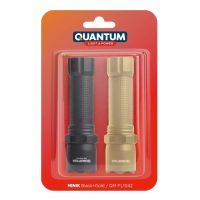 Ліхтар Quantum Minik 3W LED з USB Black-Gold, 2 шт./уп. (QM-FL1042)