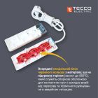 Сетевой удлинитель TECCO 1.5м 3 поста black (8681277843556)