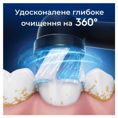 Насадка для зубной щетки Oral-B iO Ultimate Clean Black 4ct (8700216199483)