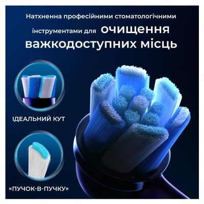 Насадка для зубной щетки Oral-B iO Ultimate Clean Black 4ct (8700216199483)