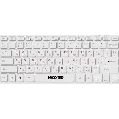 Клавиатура Maxxter (KBM-C01W-UA) USB UA White (KBM-C01W-UA)