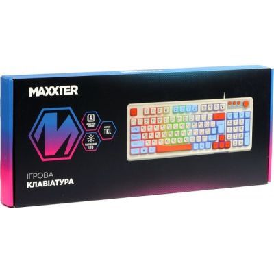 Клавіатура Maxxter (KBG-3C01-UA) USB UA (KBG-3C01-UA)