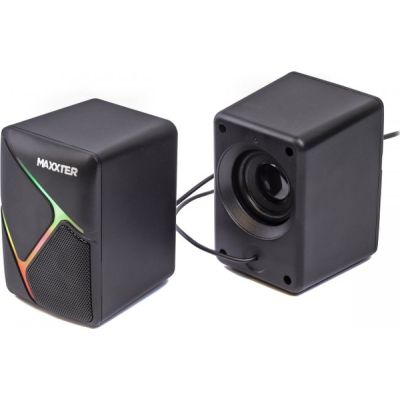 Акустическая система Maxxter (CSP-U004RGB) USB Black (CSP-U004RGB)