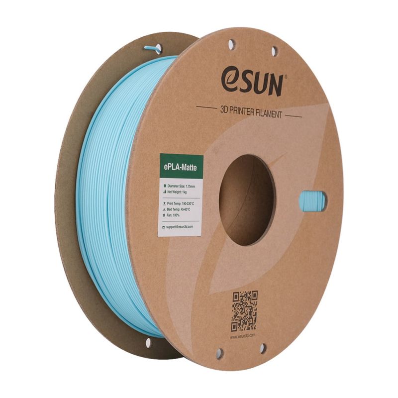 Пластик для 3D-принтера eSUN ePLA-Matte, 1,75мм, 1кг, blue (ePLA-Matte-P175LU1)
