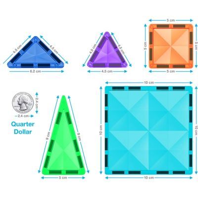 Конструктор Picasso магнітний Tiles Mini Diamond Series Set 100 деталей (817338022327)