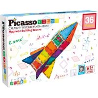 Конструктор Picasso магнитный Tiles Magnetic Building Blocks 36 деталей (817338027971)