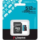 Карта памяти Kingston 512GB microSDXC сlass 10 UHS-I U3 V30 A2 Canvas Go Plus G4 (SDCG4/512GB)