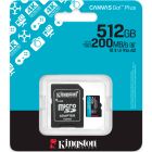 Карта памяти Kingston 512GB microSDXC сlass 10 UHS-I U3 V30 A2 Canvas Go Plus G4 (SDCG4/512GB)