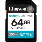 Карта пам\'яті Kingston 64GB SDXC сlass 10 UHS-I U3 V30 Canvas Go Plus G4 (SDG4/64GB)