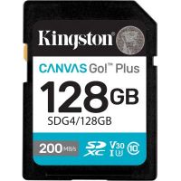 Карта пам\'яті Kingston 128GB SDXC сlass 10 UHS-I U3 V30 Canvas Go Plus G4 (SDG4/128GB)