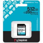 Карта памяти Kingston 512GB SDXC сlass 10 UHS-I U3 V30 Canvas Go Plus G4 (SDG4/512GB)