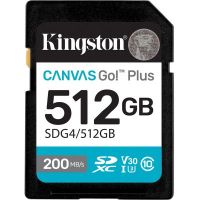 Карта пам\'яті Kingston 512GB SDXC сlass 10 UHS-I U3 V30 Canvas Go Plus G4 (SDG4/512GB)
