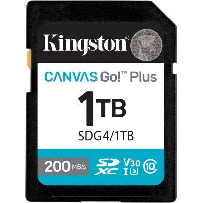 Карта пам\'яті Kingston 1TB SDXC сlass 10 UHS-I U3 V30 Canvas Go Plus G4 (SDG4/1TB)