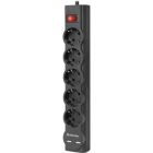 Сетевой фильтр питания Defender DFS 751, 1.8m, 5роз., 2xUSB (99751)