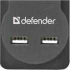 Мережевий фільтр живлення Defender DFS 751, 1.8m, 5роз., 2xUSB (99751)