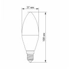 Лампочка Videx LED C37h 4.9W E14 4100K (VL-C37h-49144)