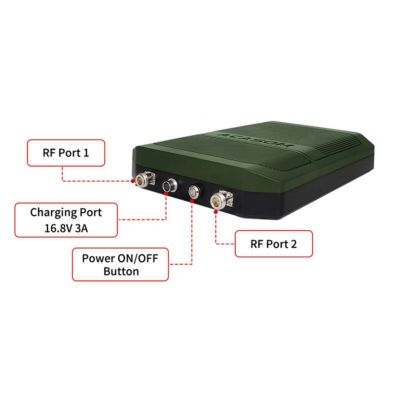 Підсилювач сигналу для дрона Acasom ROC-6 2.4G/5.2/5.8G (20Вт 5000mAh/16.8V)+кріплення штативу (ROC-6 Green)