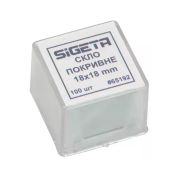 Аксесуар до мікроскопів Sigeta Покривне скло 18x18 мм (100 шт) (65192)