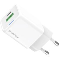 Зарядний пристрій ColorWay GaN Mini 30W PD Port PPS USB (Type-C PD + USB QC4.0) white (CW-CHS053PD-WT)