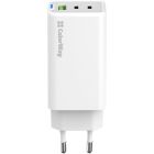 Зарядний пристрій ColorWay GaN Mini 65W PD Port PPS USB (USB-2C1A) white (CW-CHS058PD-WT)