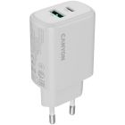Зарядний пристрій Canyon OnCharge 200 20W 1xPD 1xQC EU White (CNE-CHA200-21)