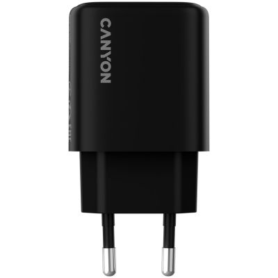 Зарядное устройство Canyon OnCharge 200 20W 1xPD EU Black (CNE-CHA200-11)