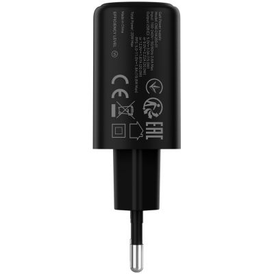 Зарядное устройство Canyon OnCharge 200 20W 1xPD EU Black (CNE-CHA200-11)