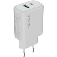 Зарядний пристрій Canyon OnCharge 250 25W 1xPD 1xQC EU White (CNE-CHA250-21)