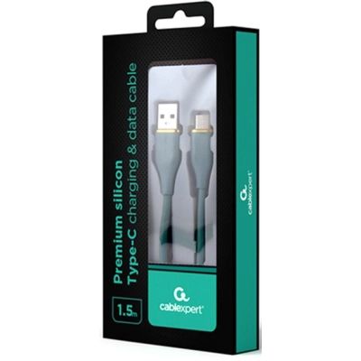 Дата кабель USB 2.0 AM to USB-C 1.5m 2.1A Cablexpert (CC-USB2S-AMCM-1.5M-G)