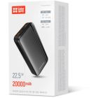 Батарея универсальная ColorWay 20 000 mAh Portable Charger (USB/QC3.0 + USB-C/PD/22.5W) Black (CW-PB200LPB4BK-PD)