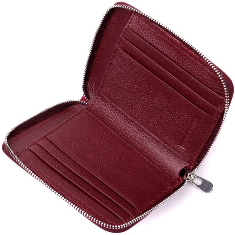 Гаманець ST Leather Шкіряний Бордовий (19485)