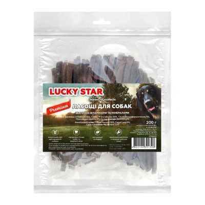 Ласощі для собак Lucky Star брусочки з м\'яса кролика 10 см 200 г (4820144301308)